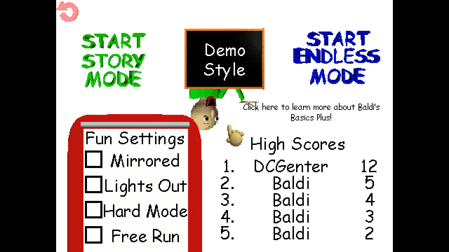 SEIZURE AND LOUD WARNING!) Baldi's Basics Classic Remastered Mod Menu