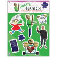 Stickers with Baldi, other characters, and items.