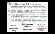 V0.9 Pre-release about