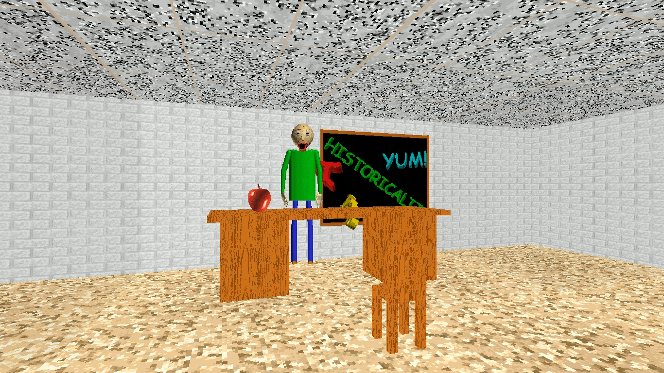 This is what happens if you write number 53045009 in the third question of  the game Baldi's basics
