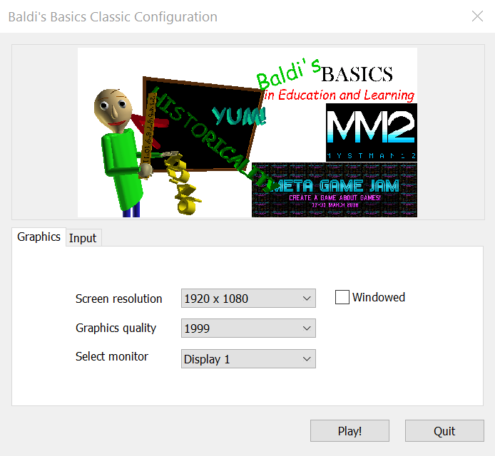 Any% Variations in 00:46.647 by Lucky_Hamburger - Baldi's Basics Category  Extensions - Speedrun