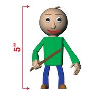 Baldi's prototype vinyl figure.