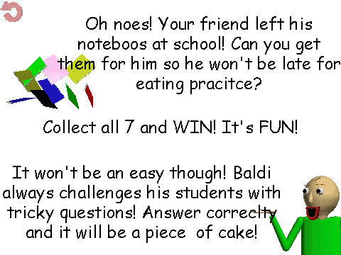 remake of baldi's basics plus title screen : r/BaldisBasicsEdu