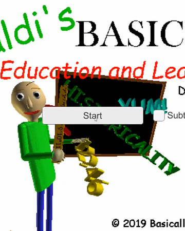Baldi S Basics In Education And Learning Development Build Baldi S Basics In Education Learning Wiki Fandom - roblox baldis basics 2d rp video