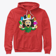 Baldi in the "Mathematical Mayhem" pullover hoodie.