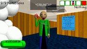 Baldi blocks the grappling hook