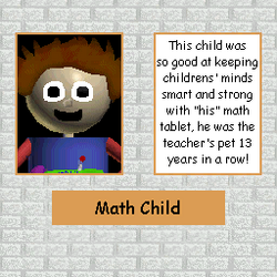 Math Child, Baldi's Basics Random Map Series Wiki