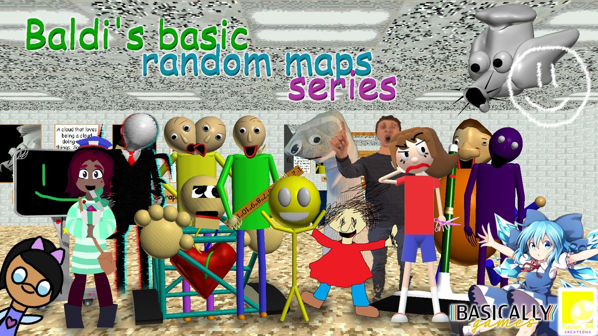 Baldi's basics in education and learning characters Diagram