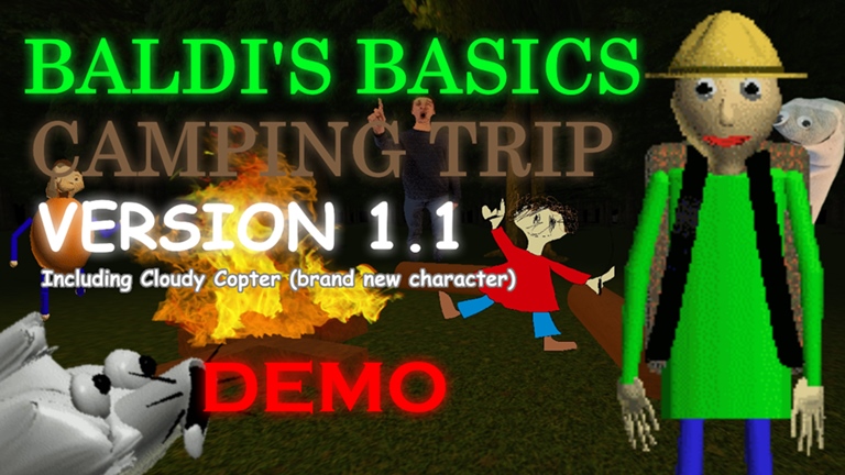 Baldi S Basics Field Trip Camping Demo Baldi S Basics Roblox Wiki Fandom - roblox camping trip