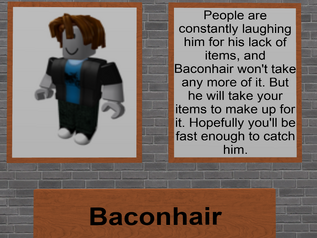 Ballistic bacon hair defines the effects of gravity : r/roblox