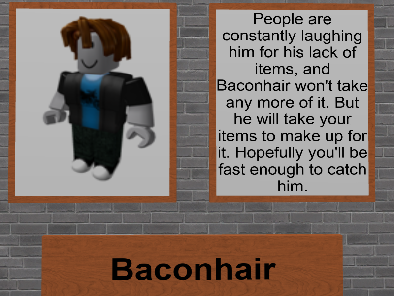 Bacon hair catologo, Wiki