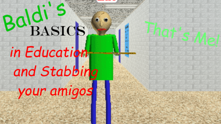 Baldi's basics in stabbing your amigos | Baldi's Basics Roblox Wiki ...