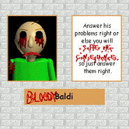 Bloody Baldi Poster