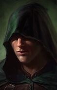 Dirbish the Black, about to duel Andante - "I stand by me claims. A pox on yer father's father if you think otherwise."
