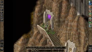 OG WK Exterior Exit Opened.png (2.63 MB) When the party has "conquered" a dungeon level in the Keep, the party can exit a level to the Keep's exterior, instead of having to traverse multiple levels to the main entrance.