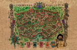 Paper map of the city of Baldur's Gate, included in some editions of the original Baldur's Gate