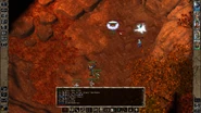 This screenshot shows a spell landing on the Ward, but his saving throw succeeds.