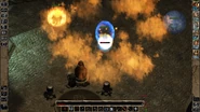 The skulls are quick to drop a Incendiary Cloud over enemies in melee range - the cloud will heal the creature with SCS.