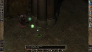 The hostile glabrezu launches a Remove Magic - the PC should apply Protection from Evil to not be targeted by the demon.