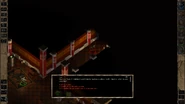 The Imp challenges a party member and initiates a dialogue exchange. Heed the information offered for a smoother gameplay outcome.