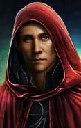 Am-Si, garbed in crimson clothes. He may say -"Tirdir? But he's... It was that little weasel Sethle, wasn't it? He told you. I knew I shouldn't trust him! I had no choice though! Them or me!"