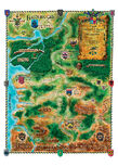 Paper map of the Sword Coast, included in some editions of the original Baldur's Gate