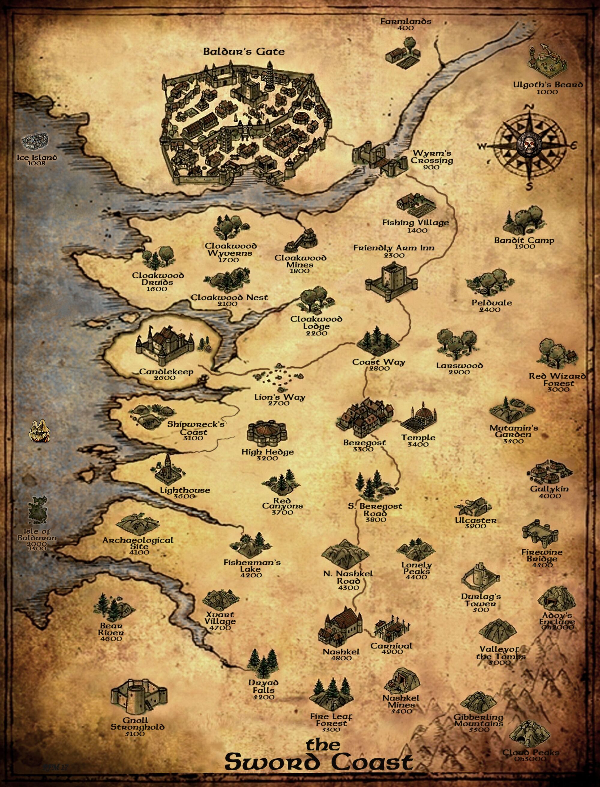 World Map Baldur's Gate Wiki Fandom