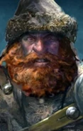 Arnolinus, gruff dwarven Armorer and Merchant.