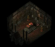Crypt interior with creatures