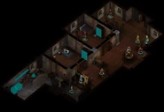 Imnesvale Inn Interior, Showing some NPCs, as well as containers. Mod content halfling shown