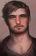 Catis, a beggar, mentions to Cernd that Fennecia may know the whereabouts of his wife.