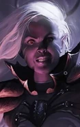 DADROW12.png (73 KB) Overseer Handmaiden, directing a pain inflicting training session by drow mages upon a captive Djinn.