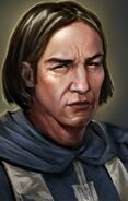 Dawnlord Arenthis with an orphan girl. Hear his dilemma.