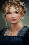 Wynn, actress - "I just love this Turmish play! I wonder where the curse came from... maybe the sorcerer in it is real? Do you think, perhaps?"
