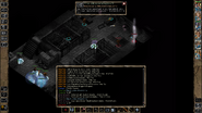 BG2EE SCS Screenshot - Mae'Var and Priest of Cyric with prepared buffs and assassins quaff invisibility potions as hostilities unfold.