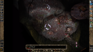 Over 100 feet away, Jan's potion of invisibility is removed as well - that's the long reach of this spell.