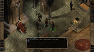 Lord Argrim's Amnian Bodyguard lets the Ward know he needs to conduct any business with the Lord, not him.