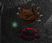 A Death Tyrant about to release an eye ray.