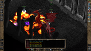Firkraag blasts the party with Fire Breath (BG2EE Animation).