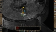 Viconia casts Spirutual Hammer on self. BG2EE Graphic.
