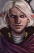 Jerry Jamtoes, halfling with an enchanted sling. He is a tavern patron - "I know what you're thinking... halflings aren't anything but thieves, right? Well, bully on you!"