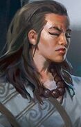 Herath, wounded and distressed Monk who has failed the Heretic initiation process.  She seeks to leave the area.