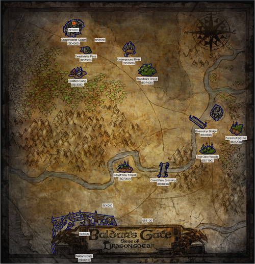 World Map  Baldur's Gate Wiki  Fandom