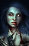 Salia, female vampire first seen attempting to recruit Shadow Thieves in Athkatla saying "You know this is the only choice. Be sensible." Seen again in Chapter 6 in The Lower Tombs in Bodhi's Hideout.