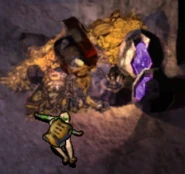 Rilsa's remains in the cave