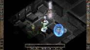 Hostilities begin (SCS game pictured) note Blade Barrier around Cleric, Mage hit by Breach through his Globe of Invulnerability, taking damage.