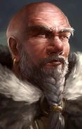 Maheer, Arms Merchant at his stall in Waukeen's Promenade or in his shop at nighttime.