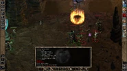 OG Aes Tieling Mage Spell Trigger.png (2.71 MB) BG2EE screenshot of the Tiefling Mage (Aesgareth) Spell Trigger with a Mislead included. The caster is now invisible, but also has a Fireshield (Red) active, and the player can approximate his location.