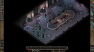After Deirex cast Imprisonment upon the PC and the screen fades to black - the party appears in unknown place with Jarlaxle.
