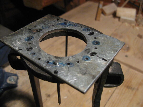 Drilling field-frame ring holes - 03